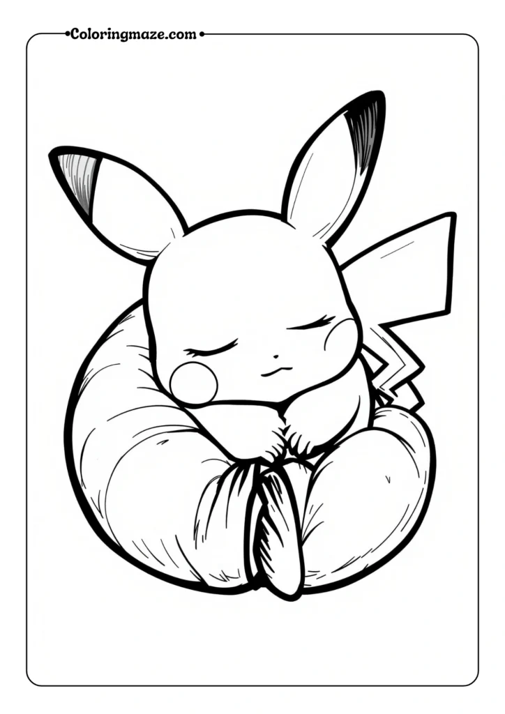 Baby Pikachu Sleeping