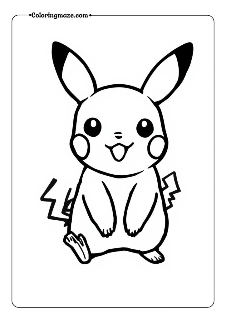 Basic Pikachu Outline