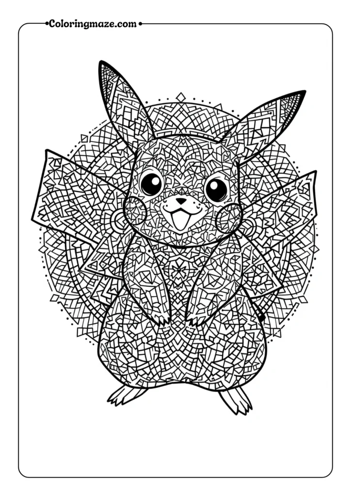 Mandala-Style Pikachu